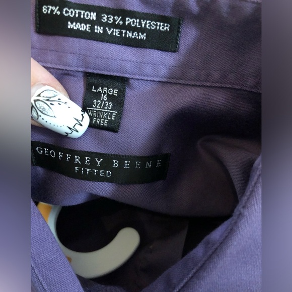 Gently worn dress shirts 16/16.5 32/33 CalvinKlein GeoffreyBeene & VanHeusen - Picture 5 of 5